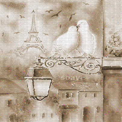 soave background animated vintage paris sepia - Безплатен анимиран GIF