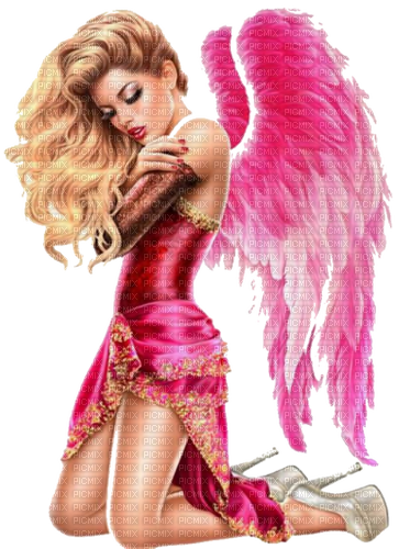 Pink Angel - ilmainen png