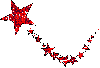 red star glitter deco - Darmowy animowany GIF