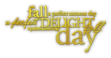 soave text autumn fall delight day  yellow - zadarmo png