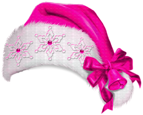 Christmas.Hat.White.Pink - png gratis
