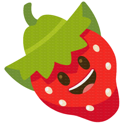 Strawberry with cowboy hat Emoji Kitchen - bezmaksas png