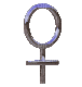 silver venus symbol - Darmowy animowany GIF