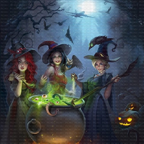 sorcières et sorcellerie,gif ,Fantasy,Pelageya