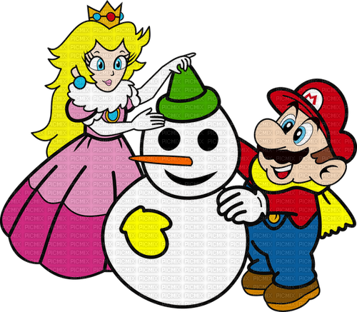 Peach Mario Christmas - gratis png
