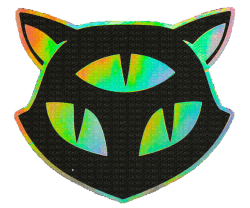 Neon cat :) - darmowe png