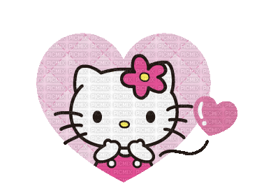 Hello kitty cute mignon rose pink kawaii gif - Animovaný GIF zadarmo
