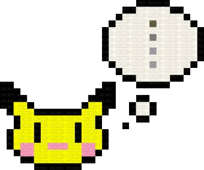 pikachu think - 無料のアニメーション GIF