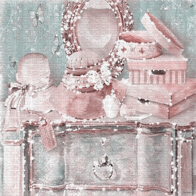 dolceluna vintage room pink fashion background gif - 免费动画 GIF