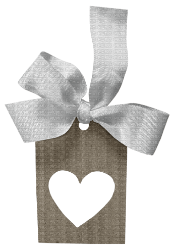 Label Heart Bow - ilmainen png