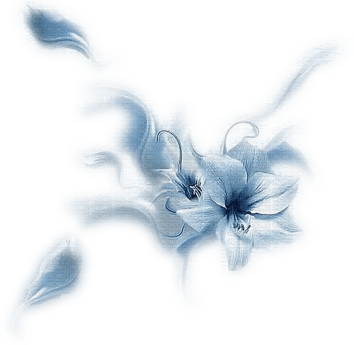 blue flower deco rox - png grátis