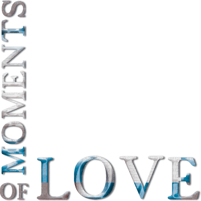 soave text love moments corner valentine blue - 免费PNG