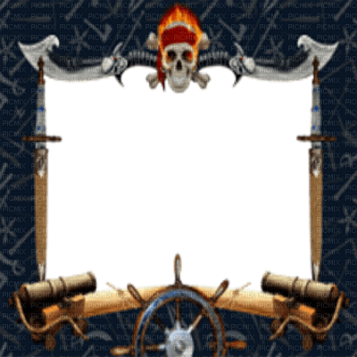 pirate frame cadre - ilmainen png