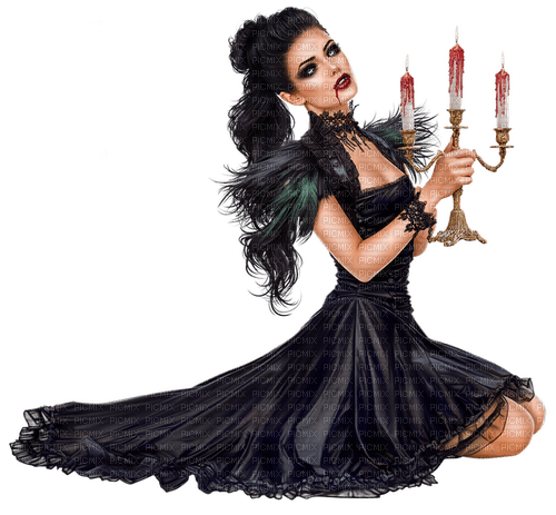 gothic  woman by nataliplus - bezmaksas png