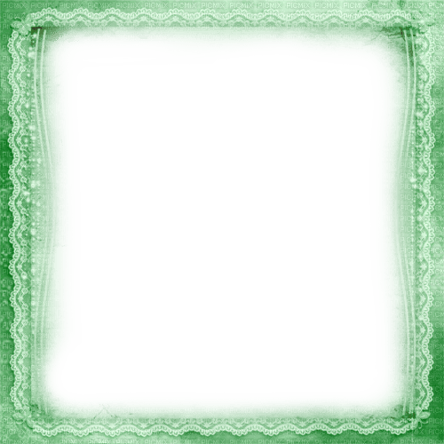 Green Lace Frame - By KittyKatLuv65 - zdarma png