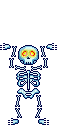 squelette dansant - 免费动画 GIF