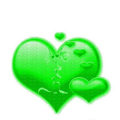 coe s34 vert green couple Paar pareja coppia casal - Gratis animerad GIF