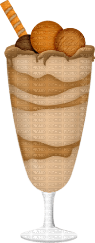 glas choklad -glass of chocolate--brun--brown - PNG gratuit