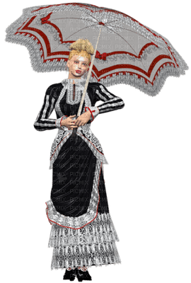 mujer con paraguas by EstrellaCristal - zadarmo png