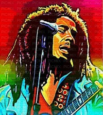 MMarcia pop art Bob Marley - png ฟรี