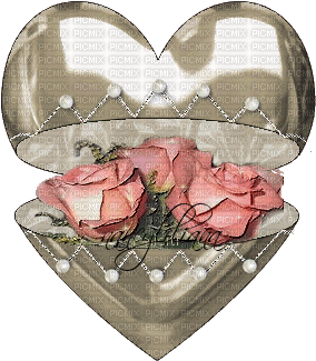 roses y couer - Bezmaksas animēts GIF