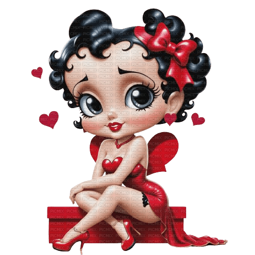 betty boop in red - безплатен png