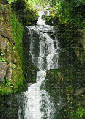 waterfall  by nataliplus - Бесплатни анимирани ГИФ