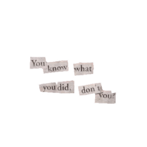 Scrapped paper text scrap deco [Basilslament] - Free PNG