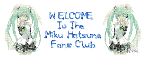 Miku Hatsune Fans Club - Бесплатный анимированный гифка