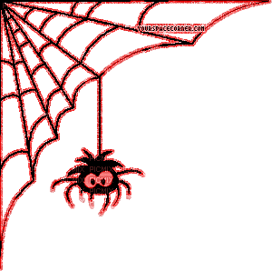 halloween spiderweb red - GIF animate gratis