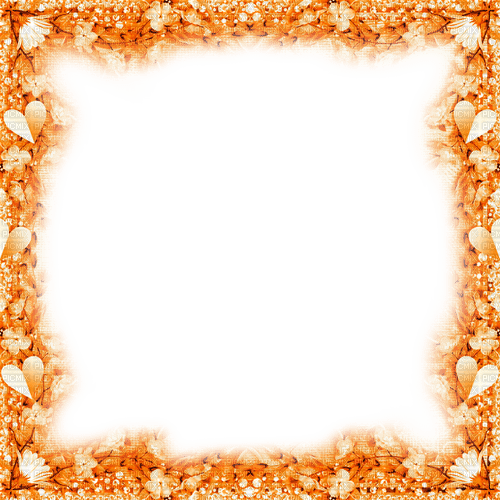 Frame.Orange - By KittyKatLuv65 - nemokama png