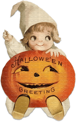 soave children vintage halloween pumpkin text - png gratuito