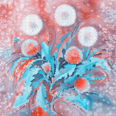 soave background animated painting flowers - Ilmainen animoitu GIF