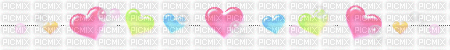 white heart banner - 免费动画 GIF