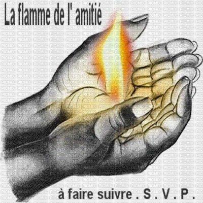 LA FLAMME DE L'AMITIE - PNG gratuit
