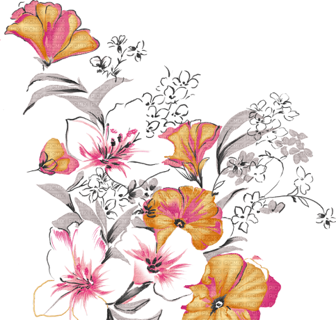 dolceluna asian flowers - 無料png