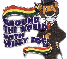 around the world with willy fog text - 無料png