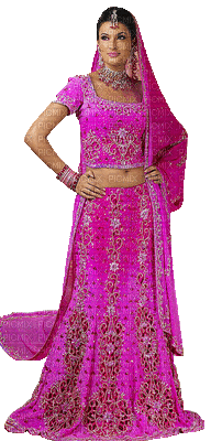 femme woman frau india pink - Darmowy animowany GIF
