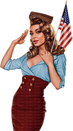 Independence Day USA Woman - Bogusia - png grátis