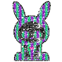 Jack the rabbit glitter - GIF animado grátis