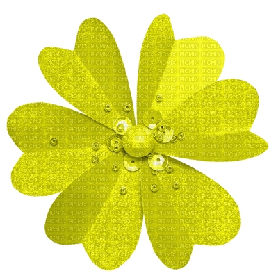 Kaz_Creations Deco Flower  Yellow - 免费PNG