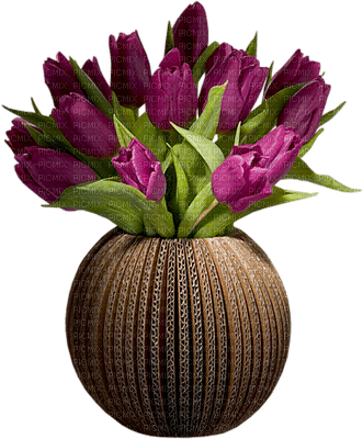 Kaz_Creations Deco Vase Flowers Plant Colours - zadarmo png