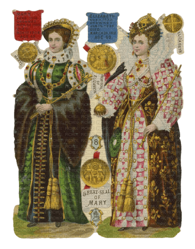 Mary Tudor and Elizabeth I - kostenlos png