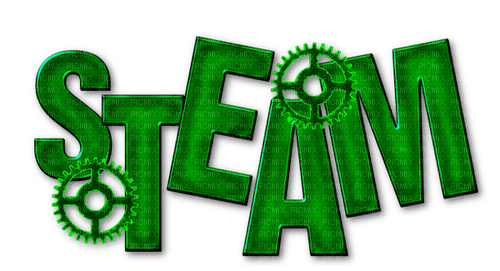 Steam.Text.Green - zdarma png