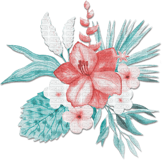 soave deco flowers summer tropical branch pink - kostenlos png