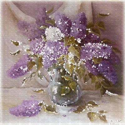 kikkapink spring background vase flowers - Бесплатный анимированный гифка