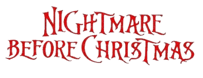 Kaz_Creations Nightmare Before Christmas Logo Text - безплатен png