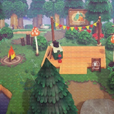 Animal Crossing Forest Camp - Free PNG