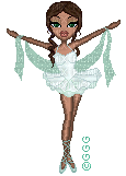 Pixel Ballerina - GIF animé gratuit