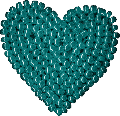Kaz_Creations Deco  Beads Heart Love  Colours - GIF animado grátis